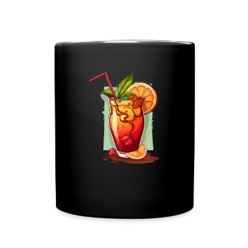 Cocktail - Full Colour Mug - black - Front