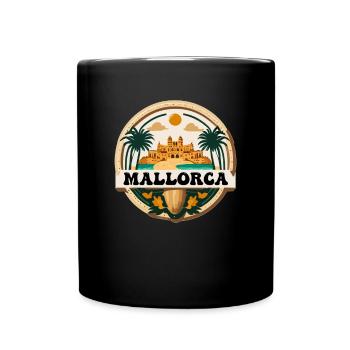 Logo de Majorque - Mug uni - noir - Devant