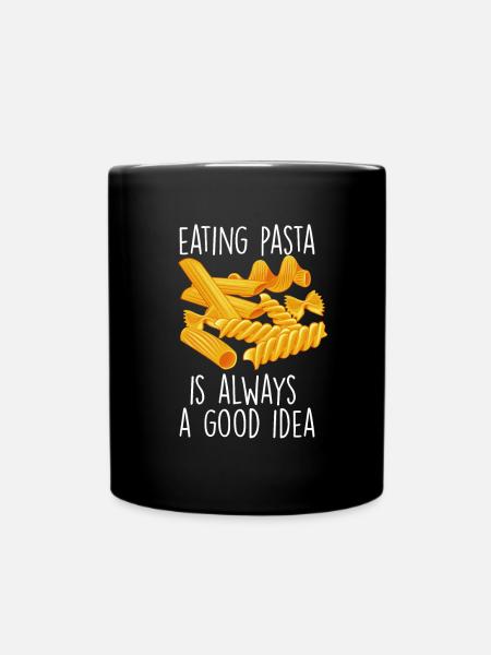 Drôle d’amateur de pâtes et de nouilles - Mug uni - noir