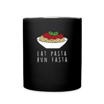 Lustige Pasta-Sprüche Essen Pasta-Liebhaber - Tasse einfarbig - Schwarz - Vorne