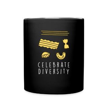 Lustige Pasta-Sprüche Essen Pasta-Liebhaber - Tasse einfarbig - Schwarz - Vorne