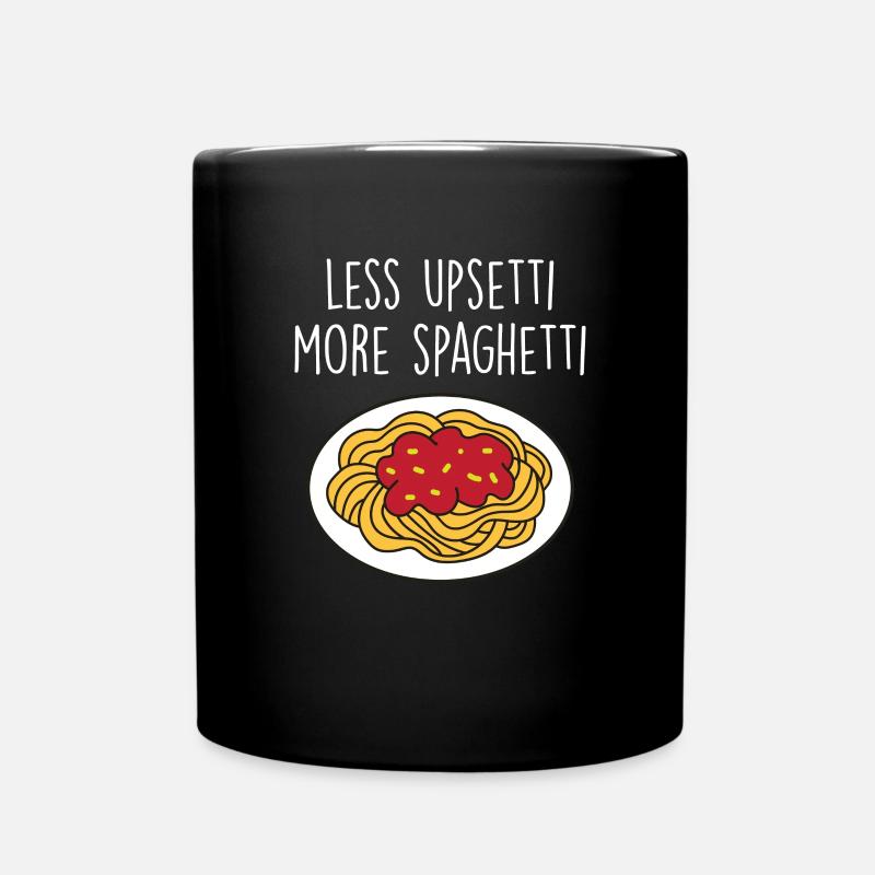 Drôle de dicton de pâtes alimentaires Amateurs de pâtes - Mug uni - noir