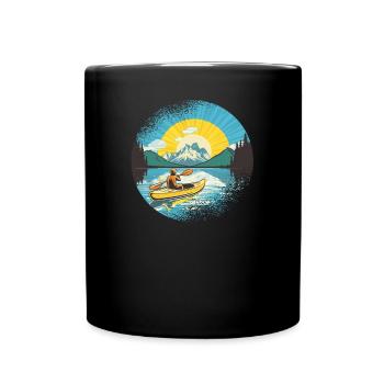 KAYAKS CANOË RAFTING BATEAU Kayak Pagayer - Mug uni - noir - Devant