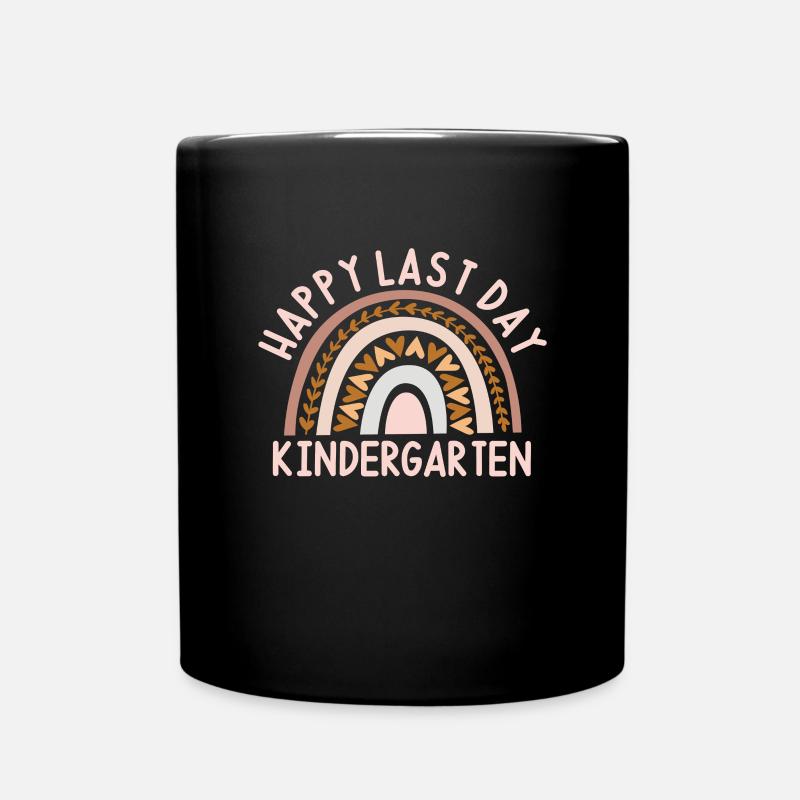 Kindergarten Kind Einschulung Schule Geschenk - Tasse einfarbig - Schwarz