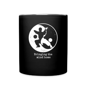 Qi-Gong Kampfkunst Chigong Meditation Thai-Chi - Tasse einfarbig - Schwarz - Vorne