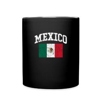 Mexiko - Tasse einfarbig - Schwarz - Vorne