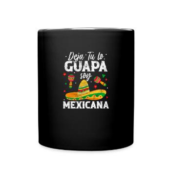 Mexiko - Tasse einfarbig - Schwarz - Vorne