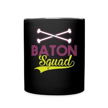 Baton Squad - Baton Twirler - Full Colour Mug - black - Front