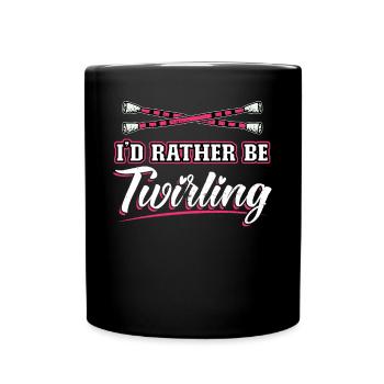 Je préfère virevolter - Baton Twirler - Mug uni - noir - Devant