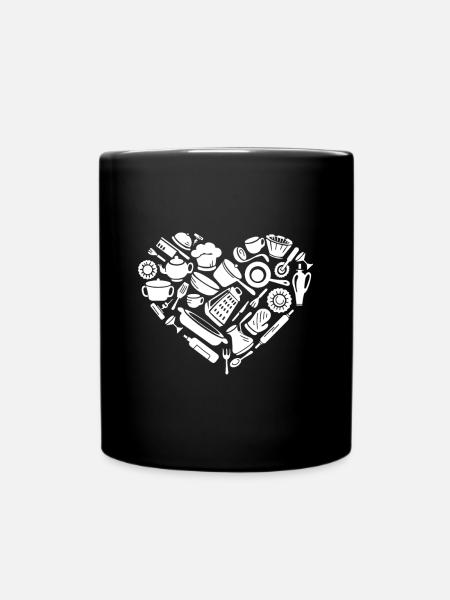Cooking Equipment Heart Cooking Tools Kitchen Chef - Tasse einfarbig - Schwarz