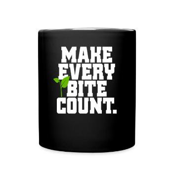 Veganer Make Every Count Go Vegan Veganerin - Mug uni - noir - Devant