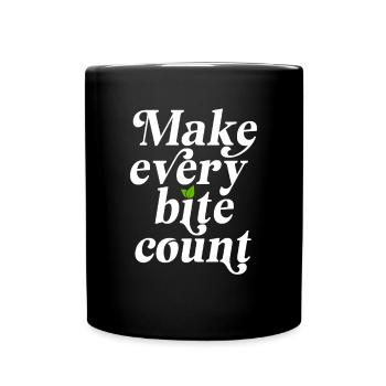 Veganer Make Every Count Go Vegan Veganerin - Mug uni - noir - Devant