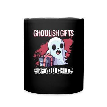 Les cadeaux effrayants vous donnent la chair de poule - Goth - Mug uni - noir - Devant