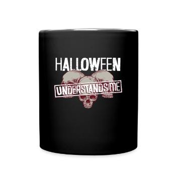 Halloween versteht mich - Goth Halloween - Tasse einfarbig - Schwarz - Vorne