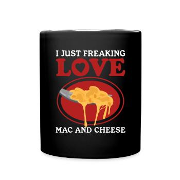 Makkaroni Und Käse Mac And Cheese Geschenk - Tasse einfarbig - Schwarz - Vorne
