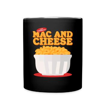 Makkaroni Und Käse | Mac And Cheese Geschenk - Tasse einfarbig - Schwarz - Vorne