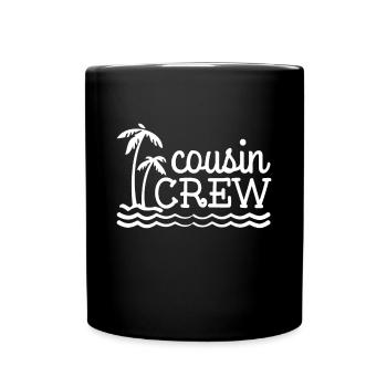 Cousin Crew Beach Vacation Wear for Kids and Adult - Full Colour Mug - black - Front