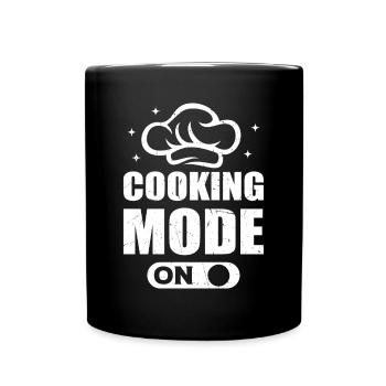 Cooking Mode On Cook Chef's Hat Chef Cook Mode Foo - Tasse einfarbig - Schwarz - Vorne