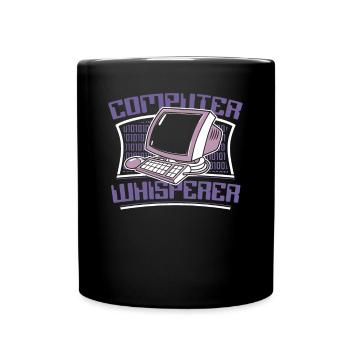 Computer Whisperer Admin IT-Betrieb Administrator - Tasse einfarbig - Schwarz - Vorne
