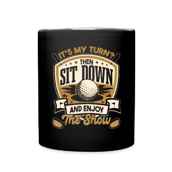 Funny Golf Dad Golfing Gift - Full Colour Mug - black - Front