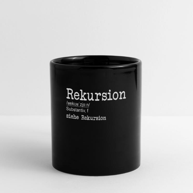 Rekursion Definition Softwareentwickler Coder Tasse einfarbig