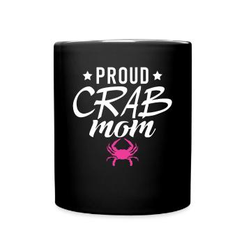 Crab Lover Gifts - Full Colour Mug - black - Front