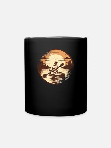 KANU Kayaking Canadier-Canoe Kajak Canadier-Kanu - Tasse einfarbig - Schwarz