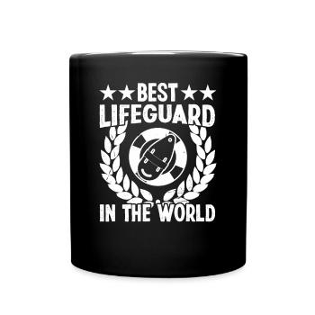 Pool Attendant Best Lifeguard In World Lifeguard - Full Colour Mug - black - Front