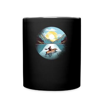 Kayaking Kayaks CANOE RAFTING BOAT PADDLE - Full Colour Mug - black - Front