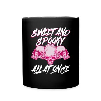 Mignon et effrayant à la fois - Bubble Goth Perky Goth - Mug uni - noir - Devant