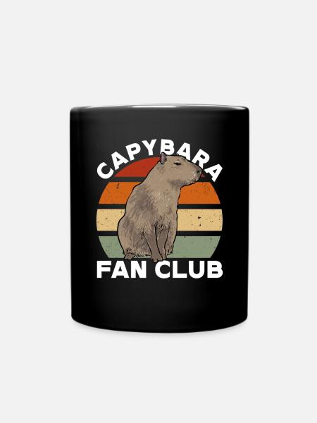 Capybara Nagetier - Tasse einfarbig - Schwarz