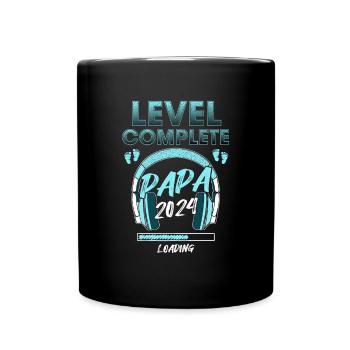 Level Complete PAPA 2024 Loading - Full Colour Mug - black - Front