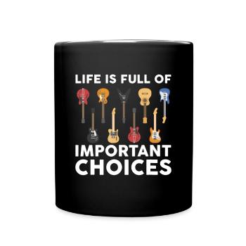 Funny Guitarist Guitar Player Music Lover Gift For - Full Colour Mug - black - Front