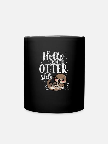 Otter - Tasse einfarbig - Schwarz