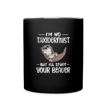 Otter - Tasse einfarbig - Schwarz - Vorne