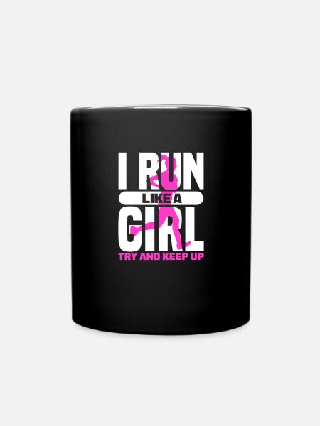 Run - Full Colour Mug - black