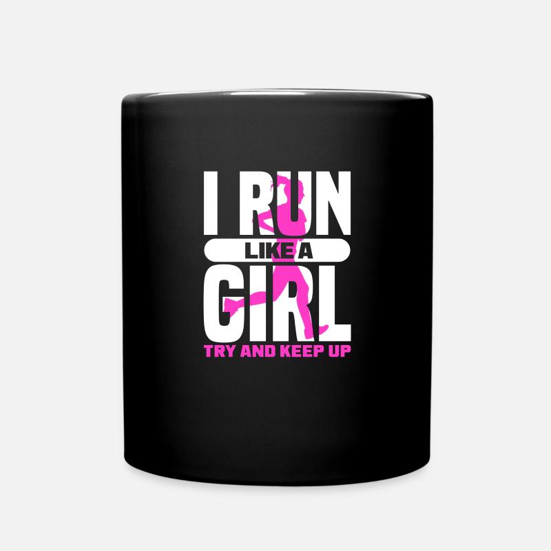 Run - Full Colour Mug - black