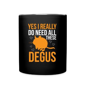 Need this degus rodent upsetting rat - Full Colour Mug - black - Front