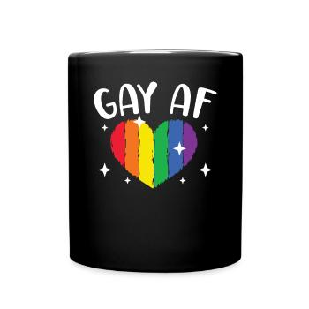 Gay Rights Rainbow Pride LGBTQ Gay Pride Parade - Tasse einfarbig - Schwarz - Vorne