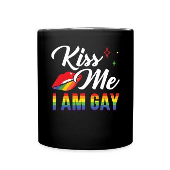 Gay Rights Rainbow Pride LGBTQ Gay Pride Parade - Tasse einfarbig - Schwarz - Vorne