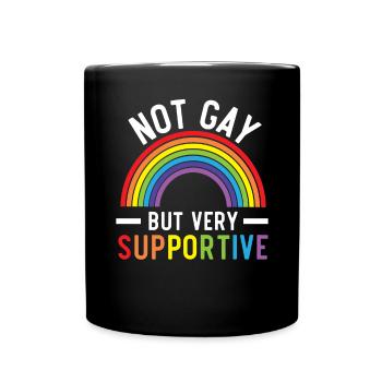 Gay Rights Rainbow Pride LGBTQ Gay Pride Parade - Tasse einfarbig - Schwarz - Vorne