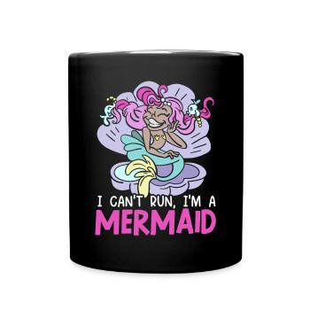 Meerjungfrau Squad Mythos Folklore Unterwasser Aquatisch - Tasse einfarbig - Schwarz - Vorne