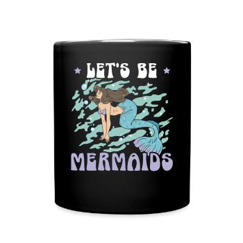 Meerjungfrau Squad Mythos Folklore Unterwasser Aquatisch - Tasse einfarbig - Schwarz - Vorne