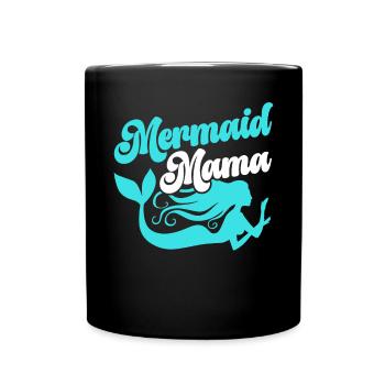 Mermaid Security Meilleure maman de tous les temps Fête des mères Sirène - Mug uni - noir - Devant