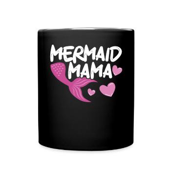Mermaid Security Meilleure maman de tous les temps Fête des mères Sirène - Mug uni - noir - Devant