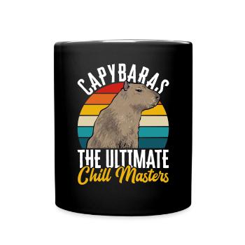 Capybara rodent - Full Colour Mug - black - Front