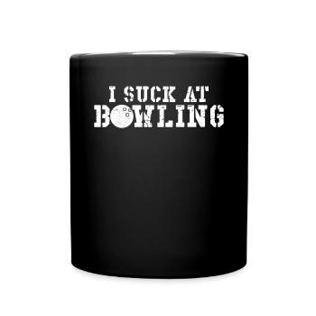 Je suis nul au bowling - Mug uni - noir - Devant