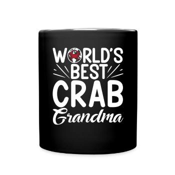 Crab Lover Gifts - Full Colour Mug - black - Front