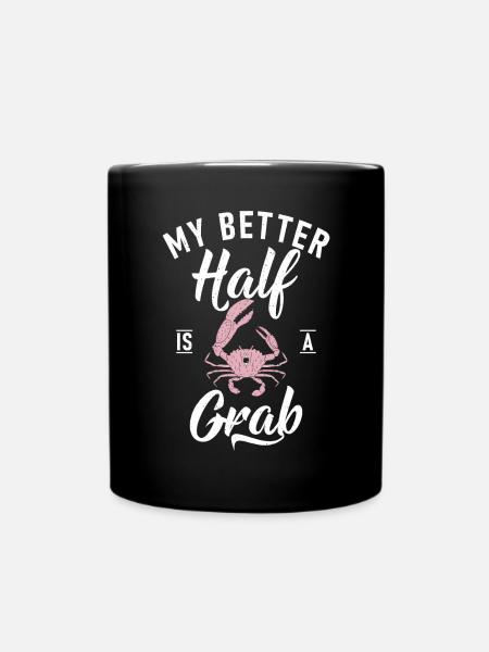 Krabbenliebhaber Geschenke - Tasse einfarbig - Schwarz
