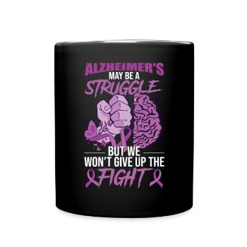 Alzheimer-Krieger - Tasse einfarbig - Schwarz - Vorne